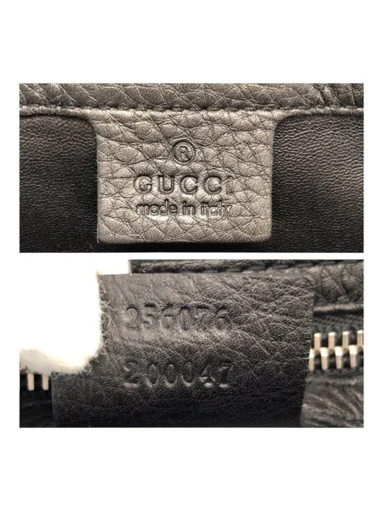 Gucci Black Silver Hardware Leather Clutch Bag Second Men - Picture 4 of 9